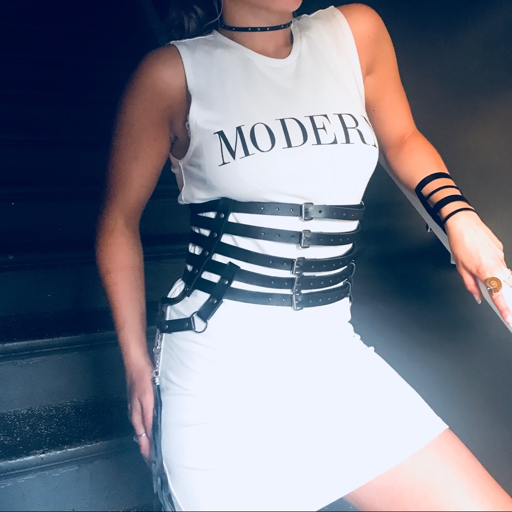Caged Corset Belt Harness, NWT